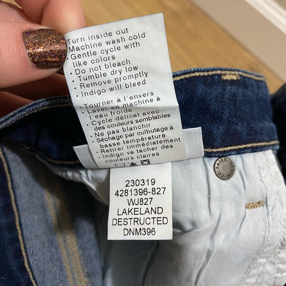 Paige Denim Short Roll Cuff - Picture 2 of 5